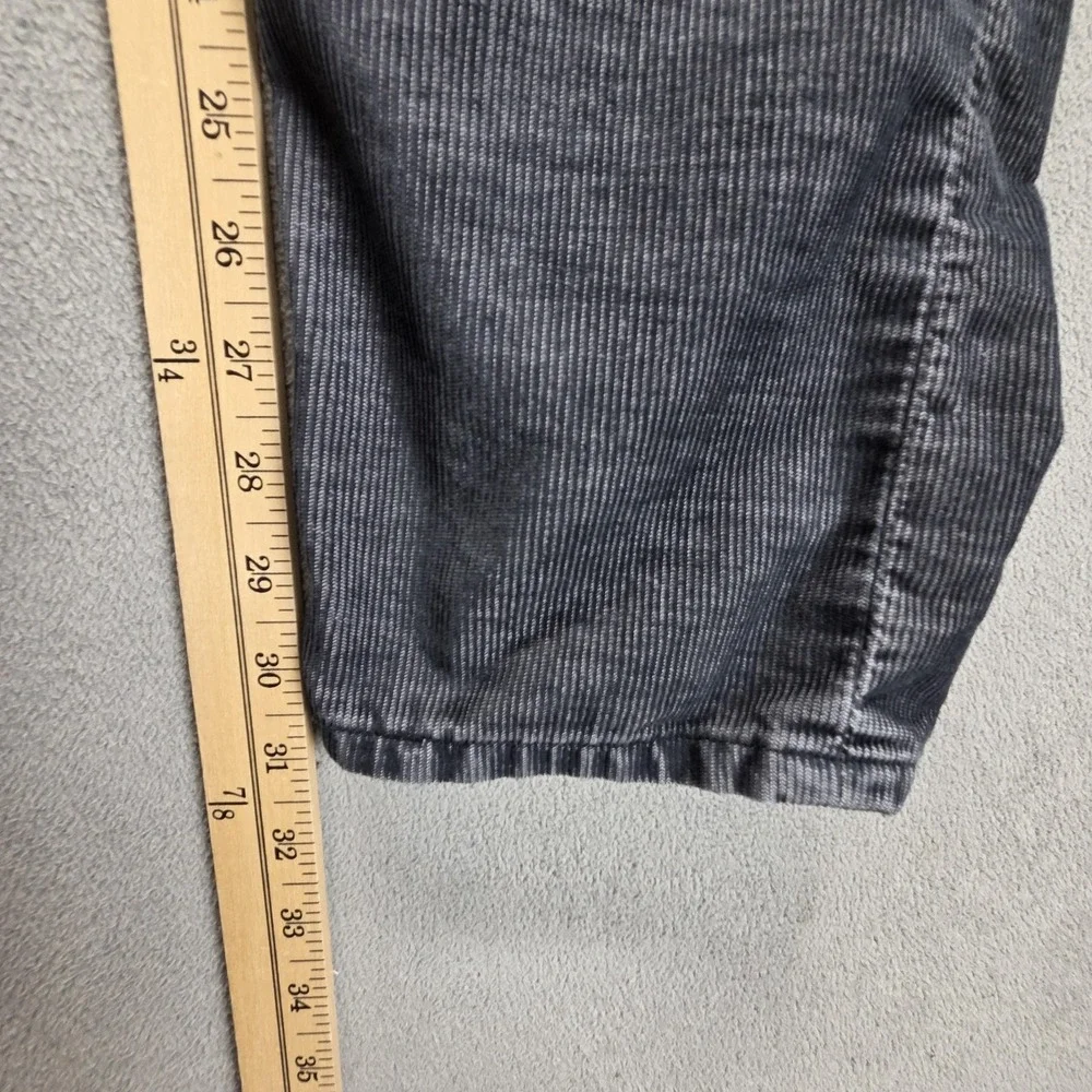 Vintage Levis 504 Jeans Mens 28x32 Gray Corduroy Straight Engineered Zip Fly